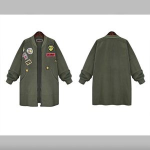 SOLD!!! Long Bomber Jacket